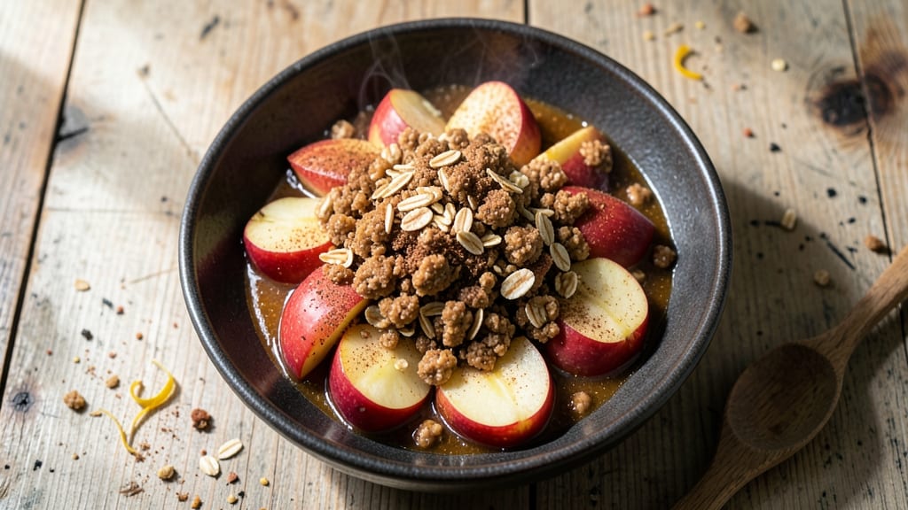 Apple Crumble Sauce Recipe: Warm Spiced Crunch With Buttery Oat Topping