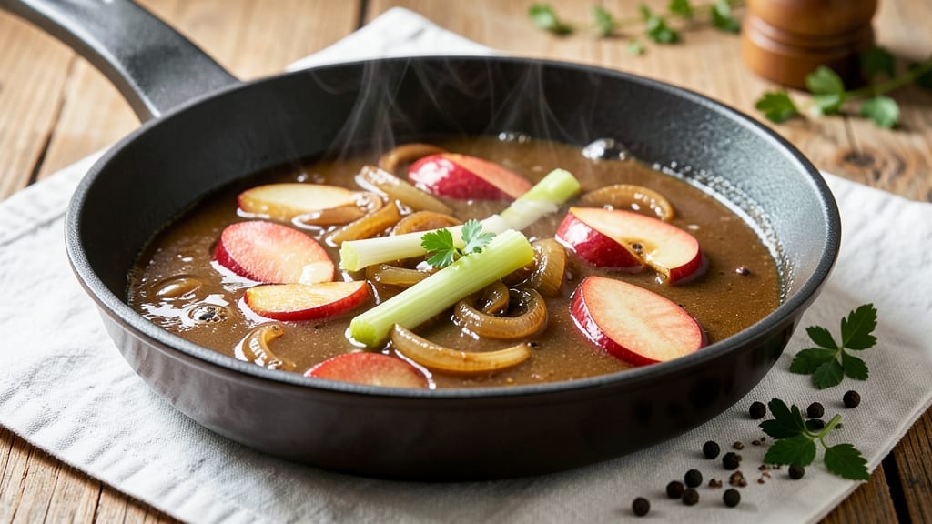 Apple and Onion Gravy Recipe: Slow-Simmered Depth With Celery Pepper Crunch
