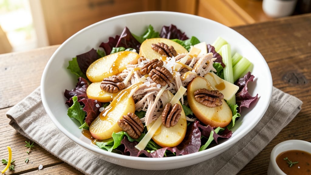 Turkey Apple Walnut Salad Recipe: Crunchy Nutty Bites With Sweet Tart Balance