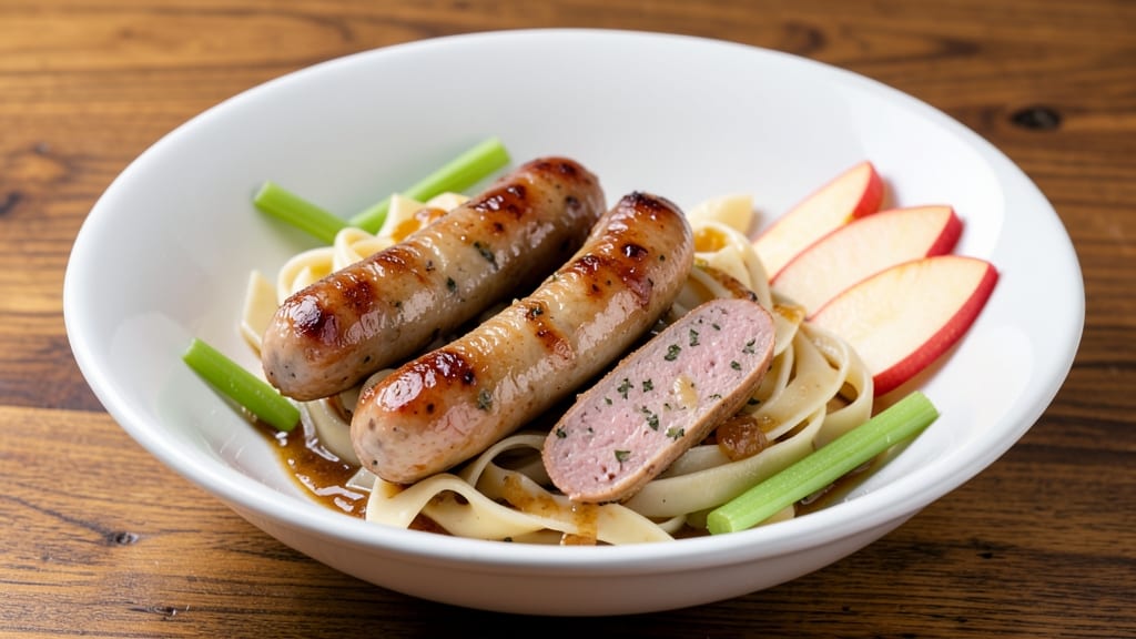 Sweet Apple Chicken Sausage Pasta Recipe: Caramelized Apples and Crisp Celery Bites in One-Pan Magic