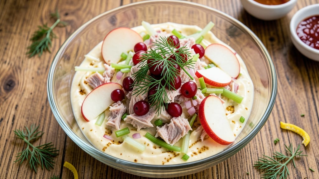 Whole Foods Cranberry Apple Tuna Salad Recipe: Crunchy Celery and Tart Apple Freshness