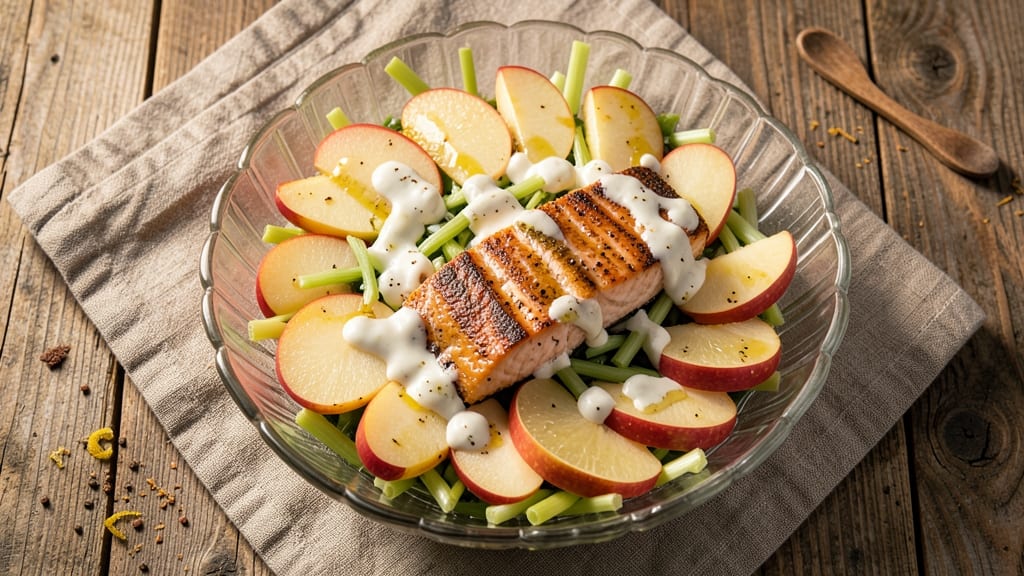 Salmon Apple Salad Recipe: Crisp Celery and Sweet Apple Crunch Harmony