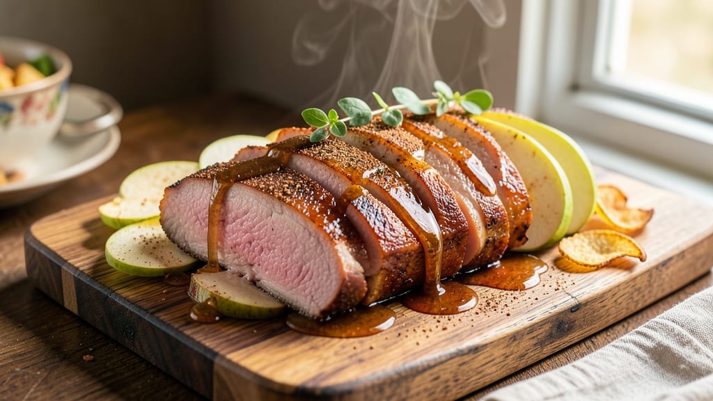 Sweet Apple Pork Roast Recipe: Caramelized Gloss Meets Savory Crunch