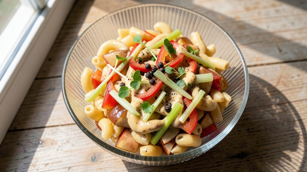 Apple Macaroni Salad Recipe: Cool, Creamy Celery-Pepper Crunch