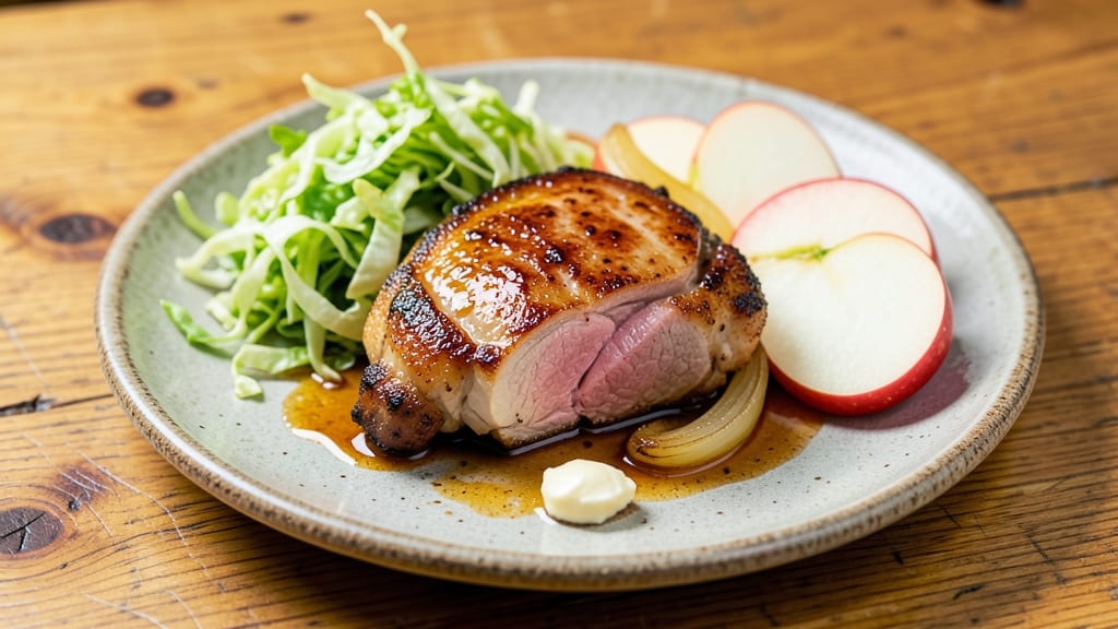 Pork Chops, Cabbage, and Apples Recipe: Crisp-Topped Braise With Sweet Tart Contrast