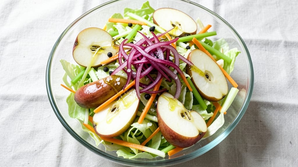 Apple Slaw Salad Recipe: Crisp Celery and Apple Crunch Without Dressing Overload