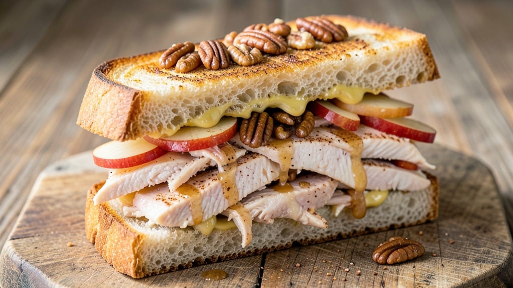Apple Pecan Chicken Salad Sandwich Recipe: Crunchy Nut and Apple Harmony in Toasted Bread