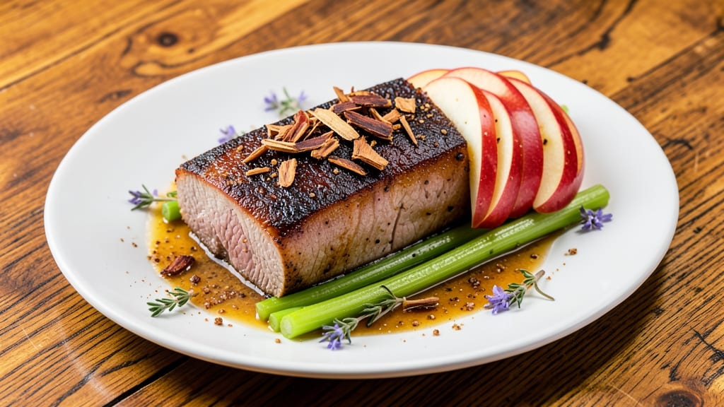 Apple Smoked Pork Loin Recipe: Celery-Crusted Sweetness with Smoky Depth
