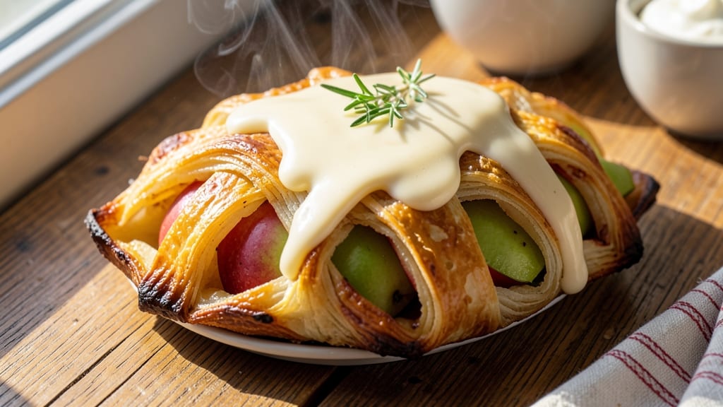 Apple Strudel With Vanilla Sauce Recipe: Flaky Layers and Warm Vanilla Drizzle Magic