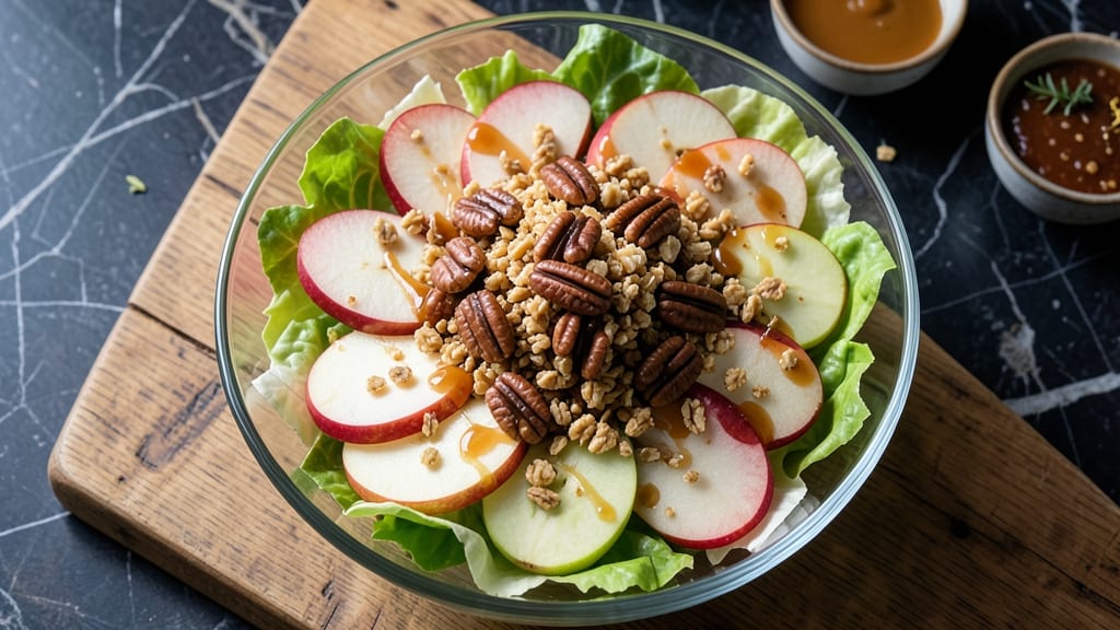 Caramel Apple Crunch Salad Recipe: Nutty Toasted Topping Magic