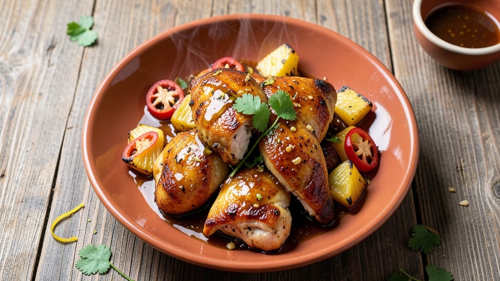 Roasted Pineapple Habanero Sauce Chicken Recipe: Sweet Heat That Sticks to Every Bite