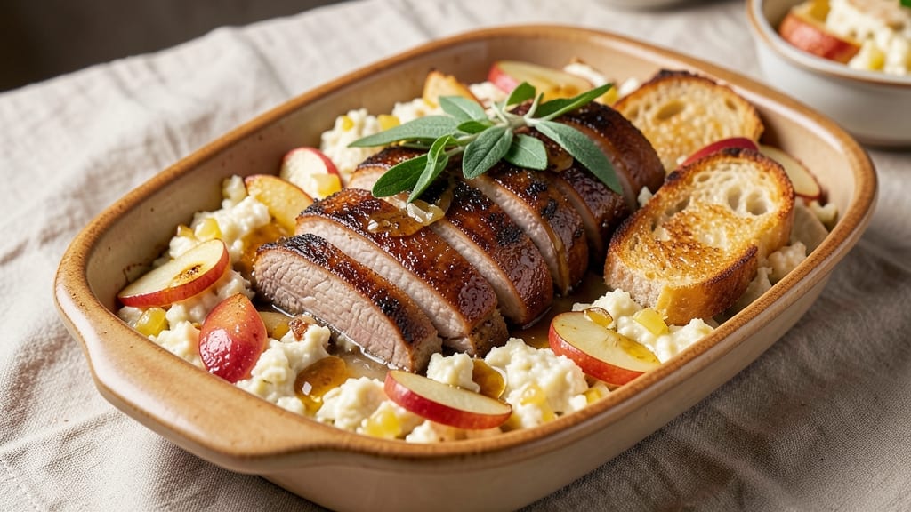 Pork Sage Apple Stuffing Recipe: Savory-Herb Crunch With Caramelized Apple Bites