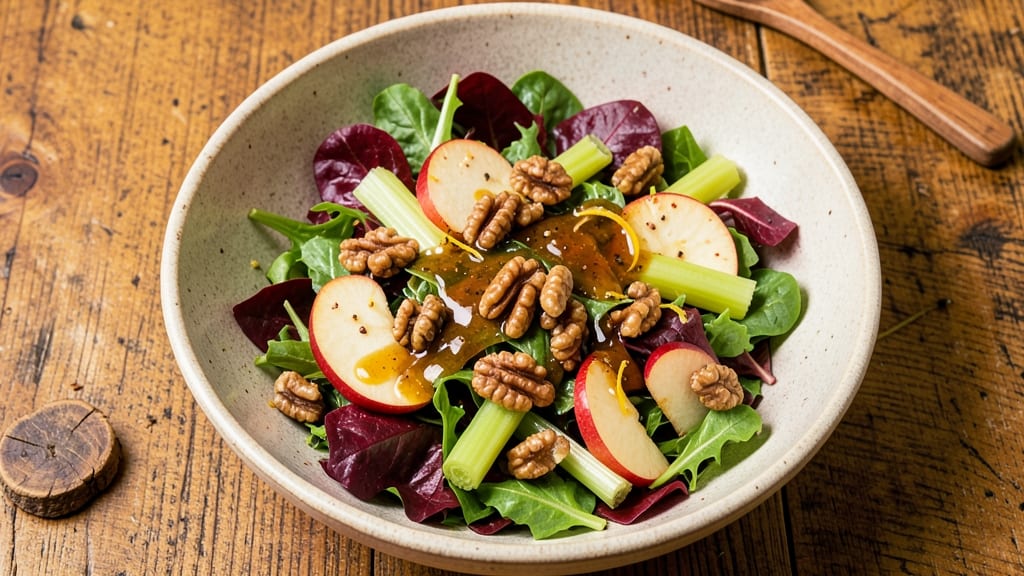 Apple Cider Vinaigrette Salad Recipe: Crisp Celery and Apple Bite Balance