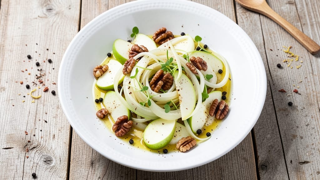 Fennel, Green Apple, and Walnut Salad Recipe: Crunchy Sweetness With Citrus Zing