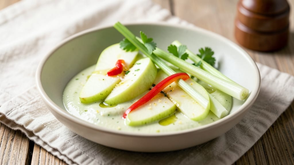 Green Apple Sauce Recipe: Celery-Pepper Crunch Meets Sweet Tart Balance