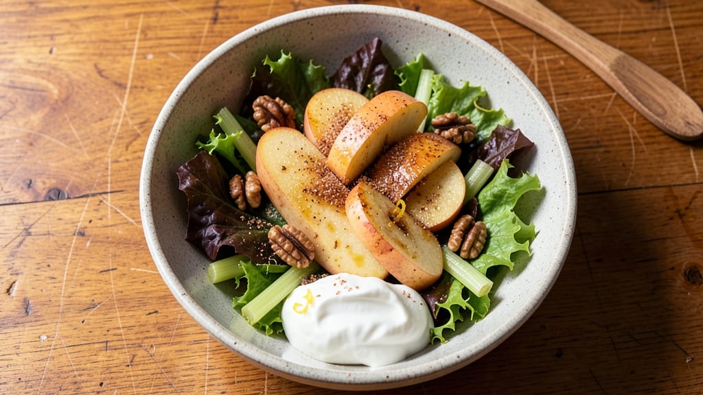 Cinnamon Apple Salad Recipe: Warm Spiced Apples and Crunchy Celery Balance